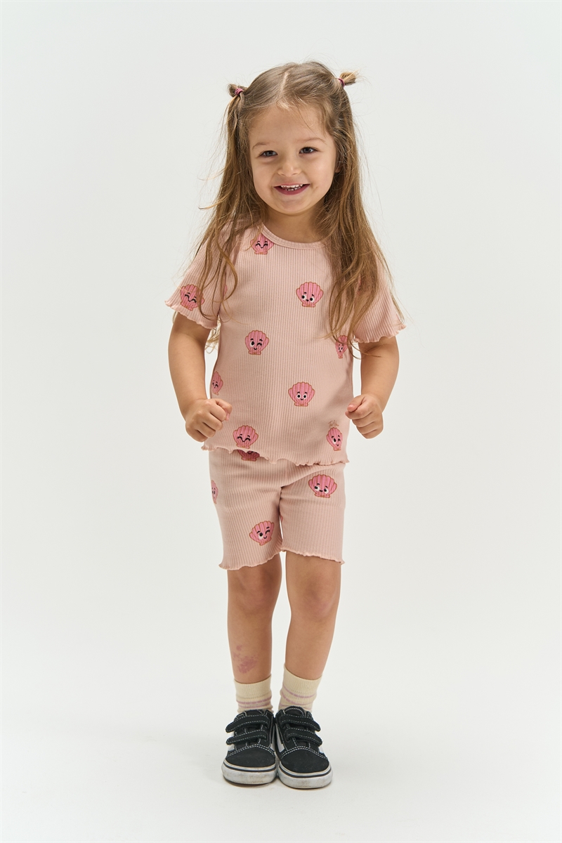 The New Siblings Tinker Shorts Rib - Peach Whip